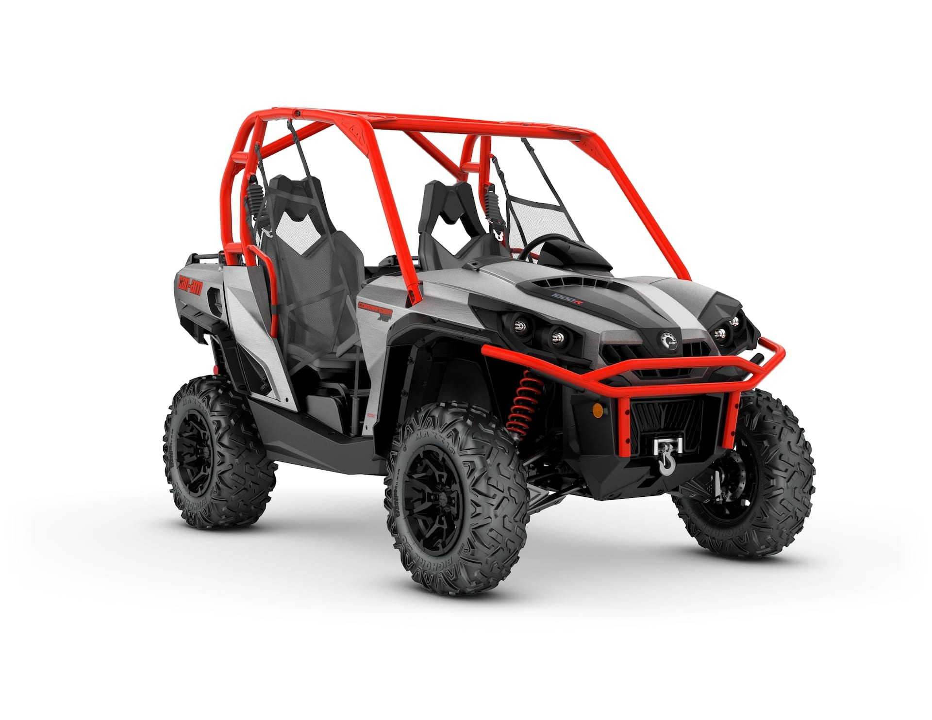 2018 Commander XT 1000R Brushed Aluminum and Can-Am Red