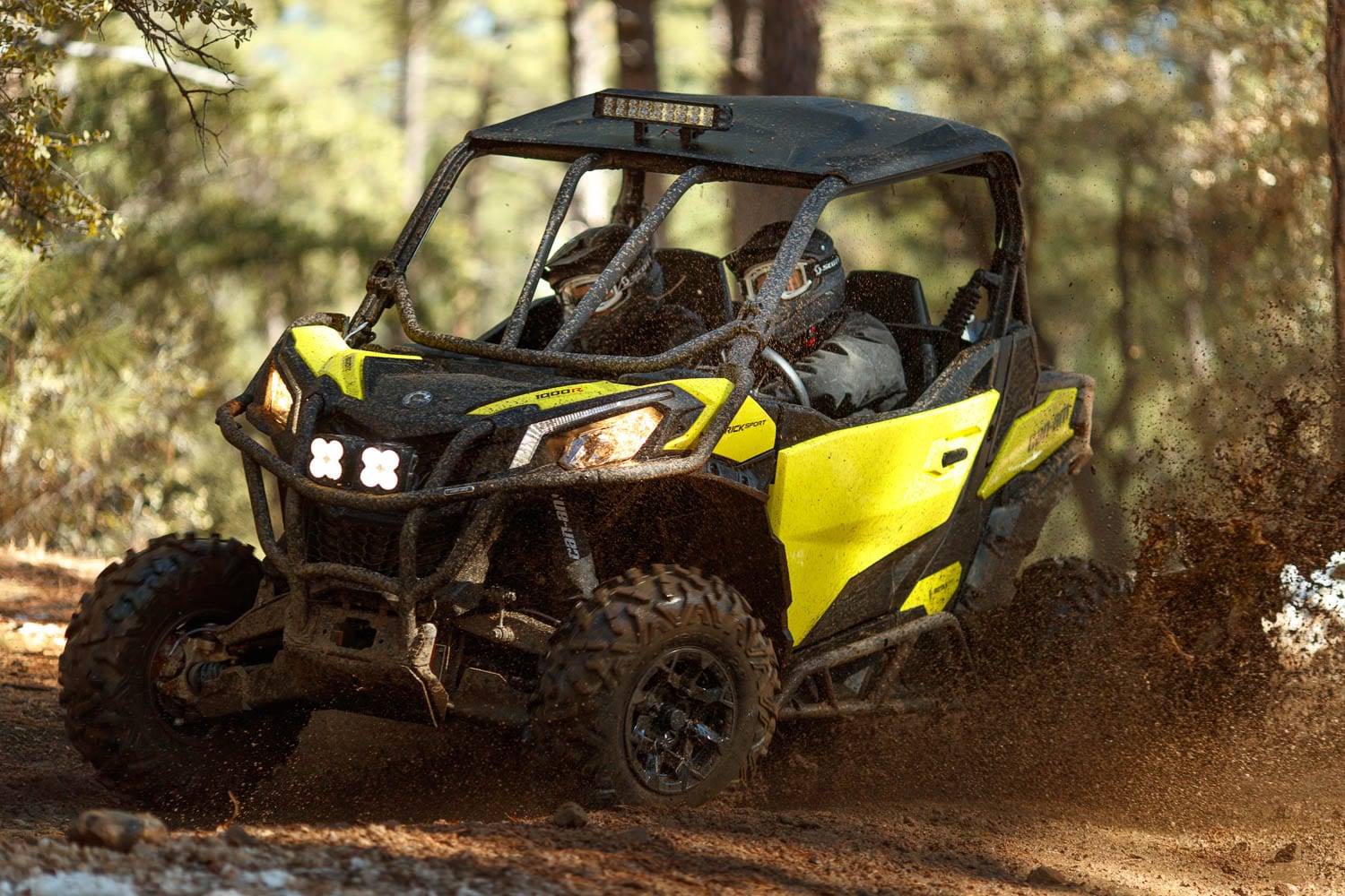 NEW Yellow X Can Am Shock Covers Bombardier Defender Set of 4