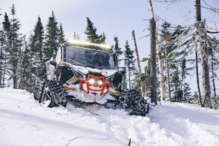 Apache Backcountry Tracks from BRP Review ATV Trail Rider Magazine