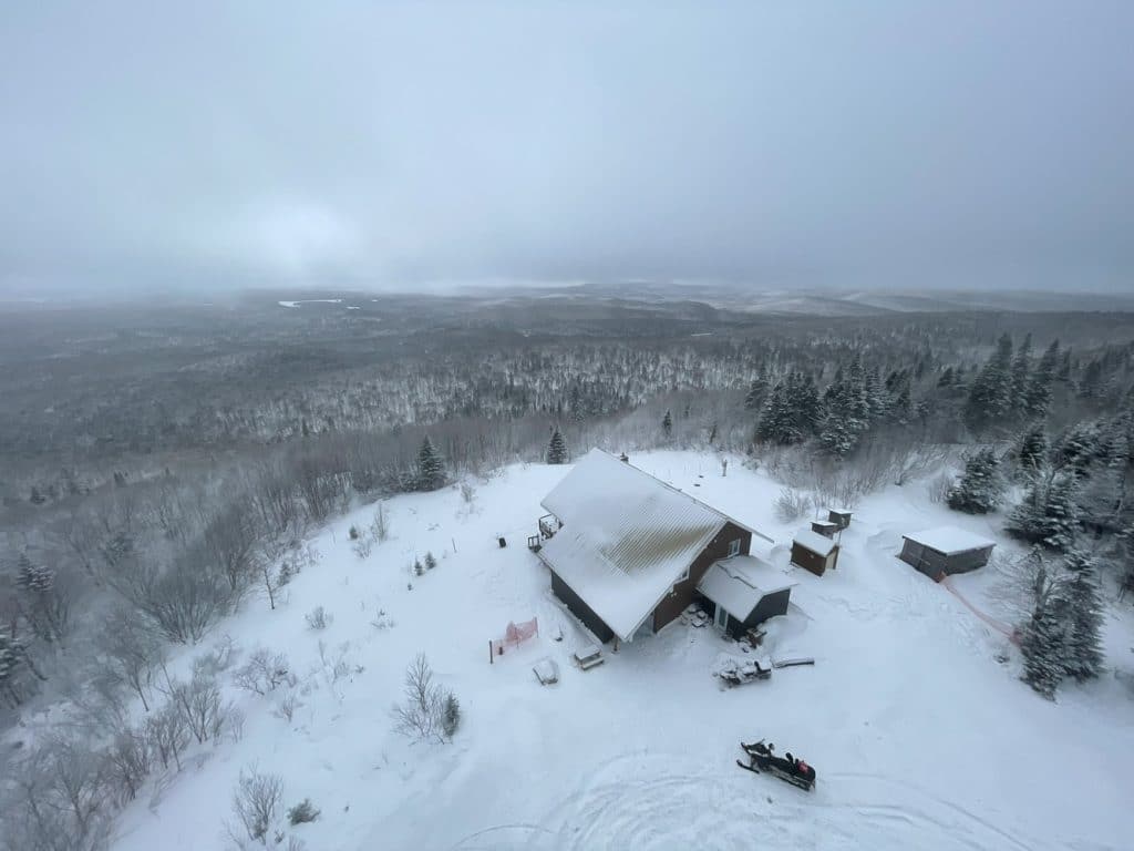 Winter ATV riding in the Upper Laurentians 