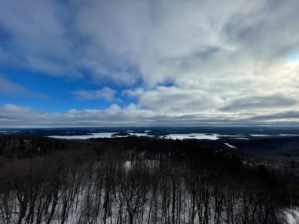 Winter ATV riding in the Upper Laurentians 