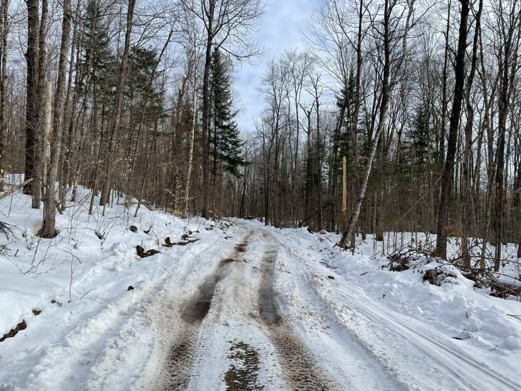 Winter ATV riding in the Upper Laurentians 