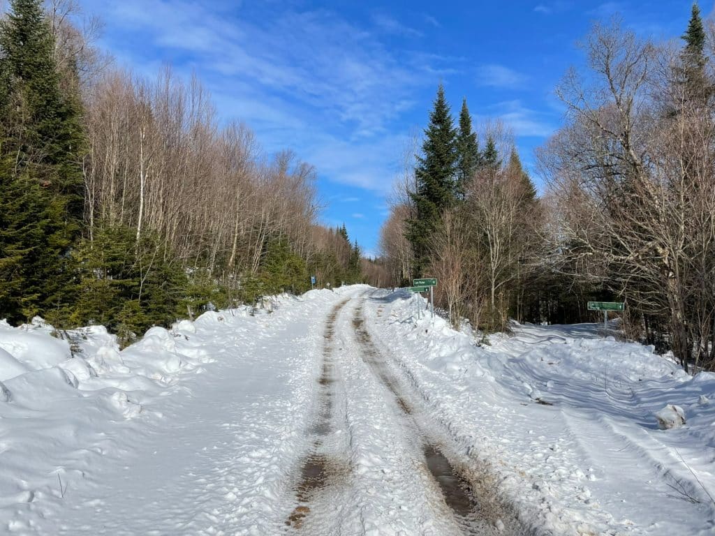 Winter ATV riding in the Upper Laurentians 