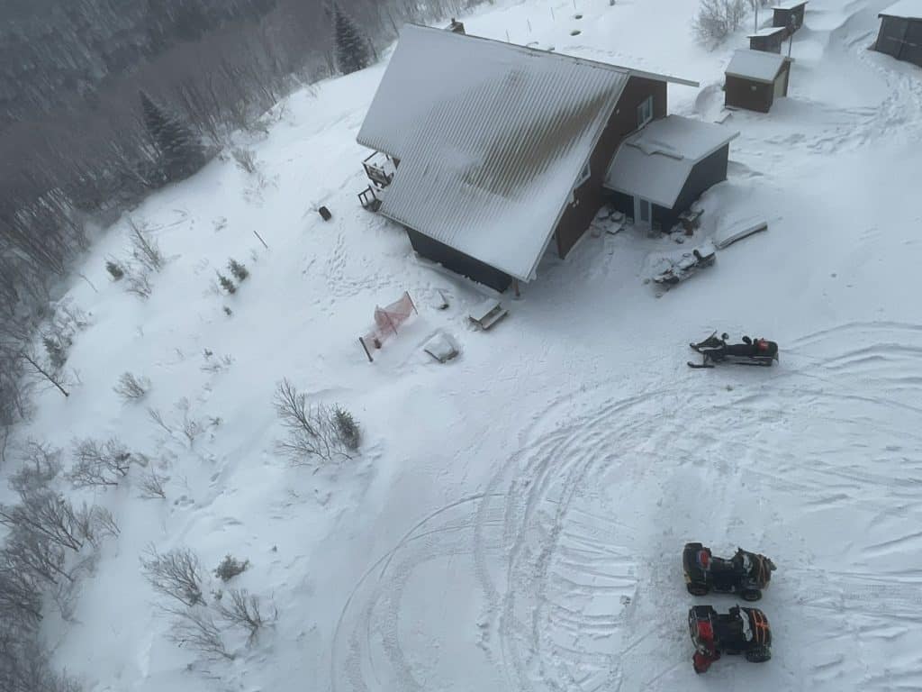 Winter ATV riding in the Upper Laurentians 