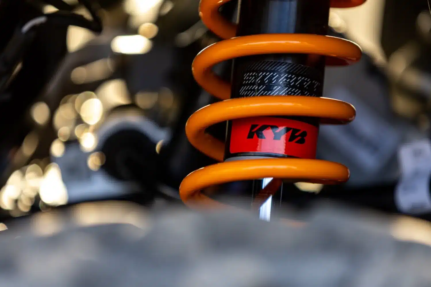 KYB Smart Shox shock absorbers are relatively unobtrusive.