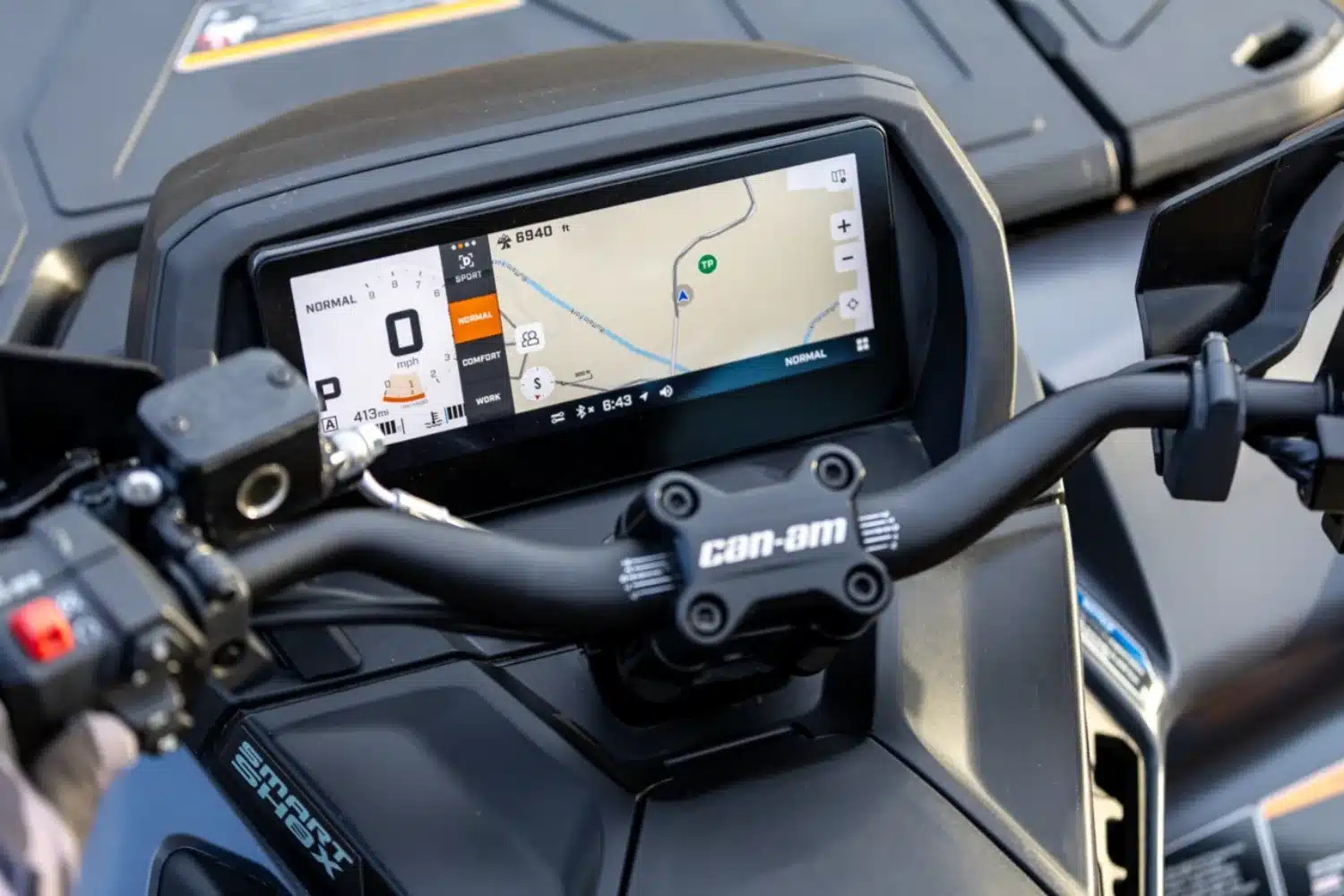 The interface is easy to use on the color screen.