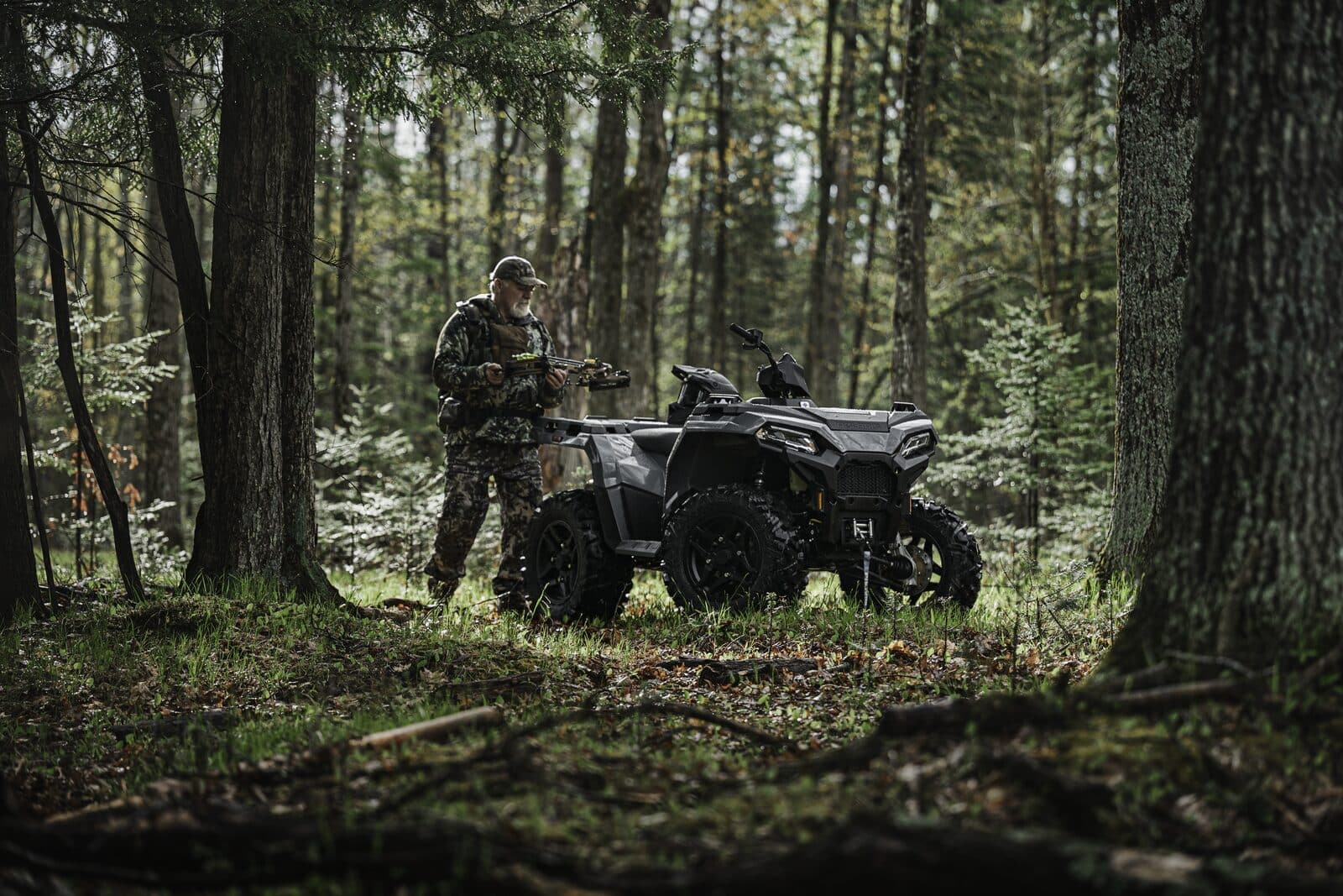 Rack and towing capacity make the Sportsman 500 a capable partner for hunting and fishing.