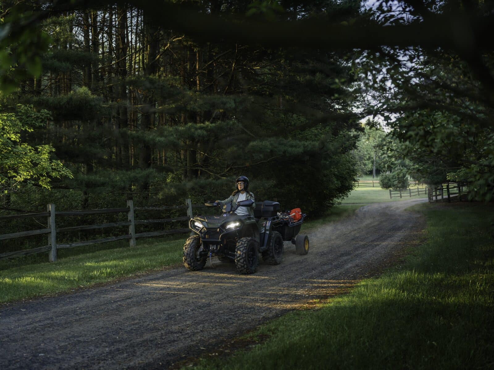 The Sportsman 500, shown here in Sage Green, is aimed at property owners and trail riders alike.